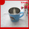 Stainless steel kids drinking cup with handle